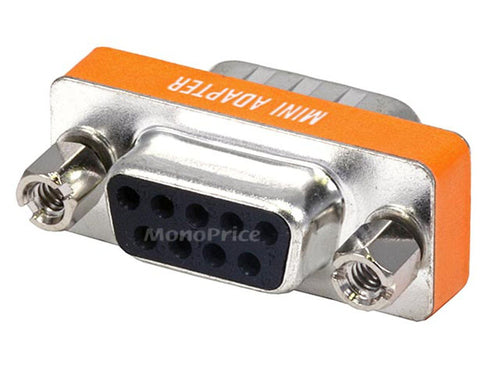 Monoprice RS-232 DB9 Cable Gender Changer Silver