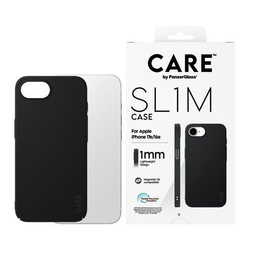 PanzerGlass CARE™ by ® SL1M Case Black w. MagSafe iPhone 17e | 16e mobile phone case