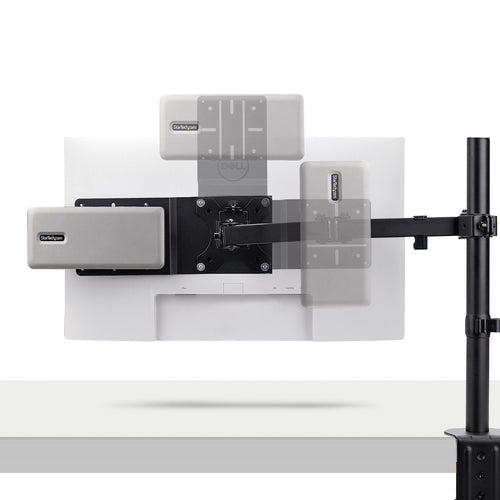 VESA Mount CPU Holder for NUC Thin Clients Black Steel