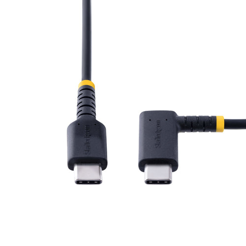 USB Cable StarTech.com R2CCR-2M 6.6ft USB-C 60W 3A PD Rugged Right-Angled - R2CCR-2M-USB-CABLE