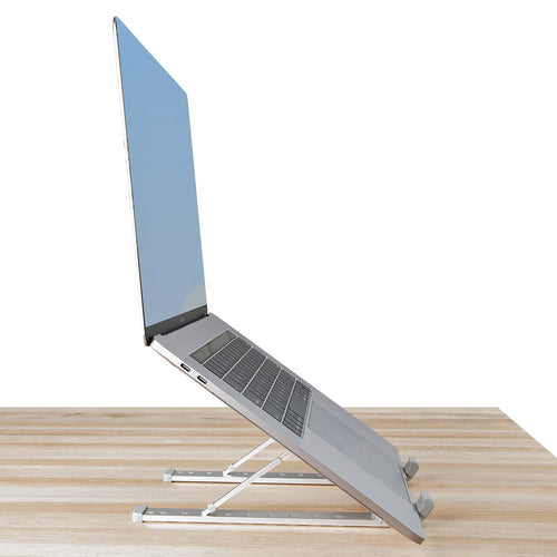 Laptop Stand StarTech.com LAPTOP-RISER-BAR Foldable Adjustable Ventilated Aluminum 22lb Capacity - LAPTOP-RISER-BAR