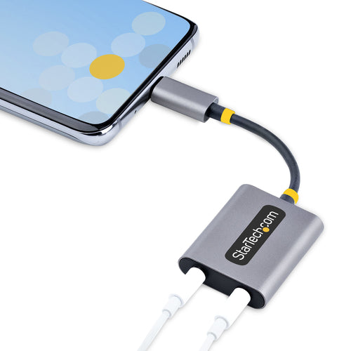 Audio Splitter StarTech.com USB-C Headphone Splitter 2x 3.5mm DAC - USBC-AUDIO-SPLITTER
