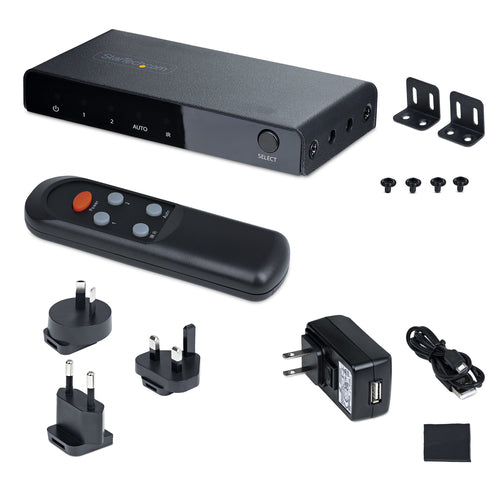 2-Port HDMI Switch 8K StarTech.com Metal 5m Black