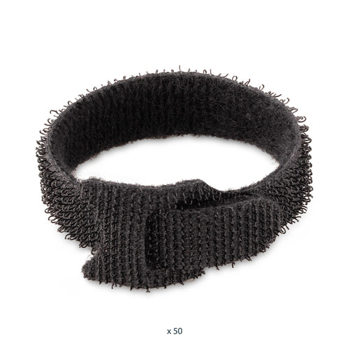 Cable Ties StarTech.com B506I 6in Hook & Loop Adjustable Black - B506I-HOOK-LOOP-TIES