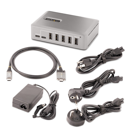 10-Port USB-C Hub StarTech.com 65W Power Supply 10Gbps