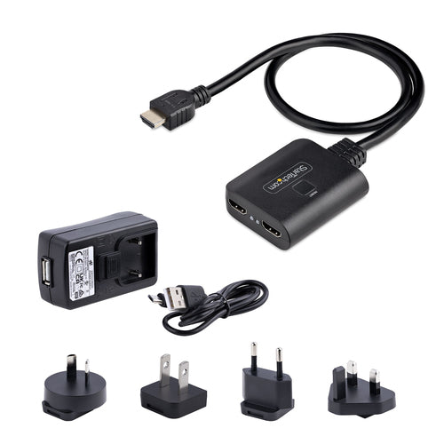 HDMI Splitter StarTech.com 2-Port 4K 60Hz HDMI 1 In 2 Out - HDMI-SPLITTER-4K60UP