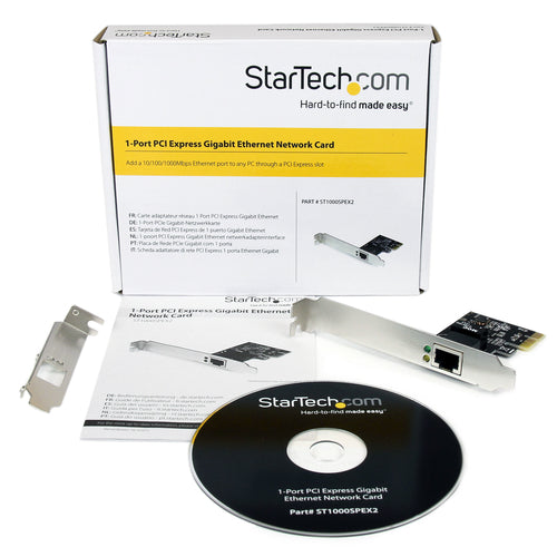 Network Card StarTech.com ST1000SPEX2 1 Port PCIe Gigabit Internal Wired - ST1000SPEX2