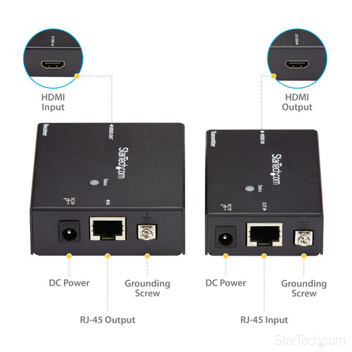 AV Extender StarTech.com ST121HDBTE HDMI over CAT5e 4K 70m