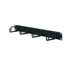 1U Horizontal Cable Organizer Rack Panel Cable Management Black