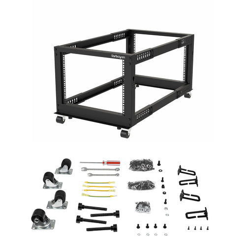 Server Rack StarTech.com 4POSTRACK12U 12U Capacity 544kg Mobile Design
