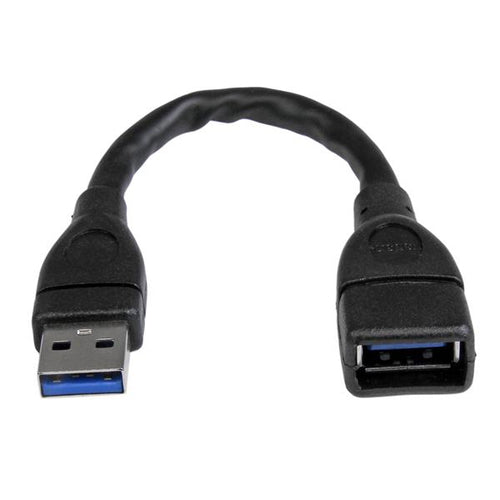 USB A-to-A Extension Cable StarTech.com USB3EXT6INBK 6-Inch 5 Gbit/s Black