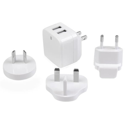 Mobile Device Charger StarTech.com USB2PACWH 17W Dual USB 3.4A