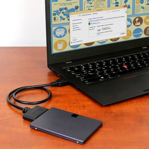 USB 3.1 to SATA Hard Drive Adapter 10Gbps UASP 0.5m Black