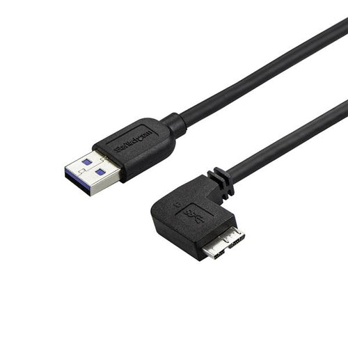 USB Cable StarTech.com USB3AU50CMRS 0.5m USB 3.2 Right-Angle Micro-USB B