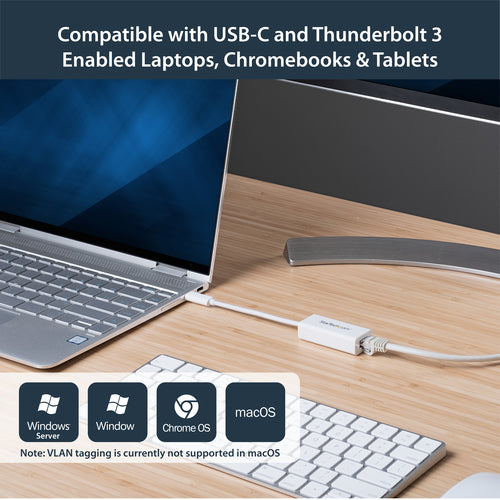 Network Adapter StarTech.com US1GC30W USB-C Gigabit 5000 Mbit/s Wired - US1GC30W