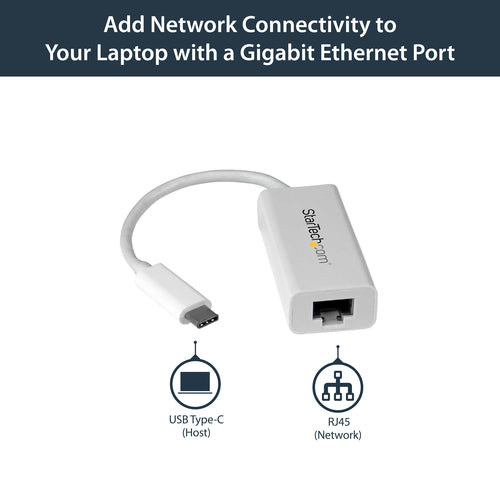 Network Adapter StarTech.com US1GC30W USB-C Gigabit 5000 Mbit/s Wired - US1GC30W