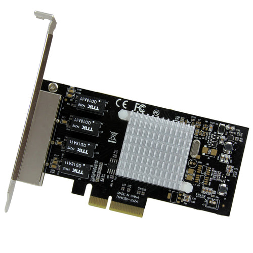 Network Card StarTech.com 4-Port Gigabit PCI Express 2000 Mbit/s Internal Wired