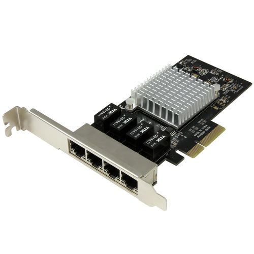 Network Card StarTech.com 4-Port Gigabit PCI Express 2000 Mbit/s Internal Wired