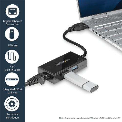 USB to Ethernet Adapter StarTech.com USB31000S2H 5000 Mbit/s USB 3.0 Compact