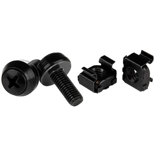 Rack Accessory StarTech.com CABSCREWM6B Pack of 50 M6 Screws Cage Nuts Lightweight Durable