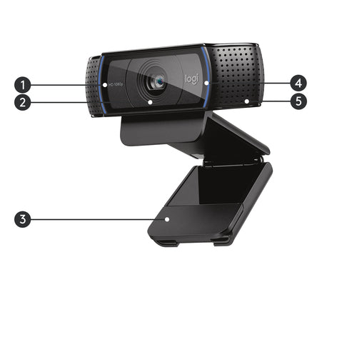 HD Webcam Logitech C920 Pro 1080p 30fps 3MP H.264 - 960-001055