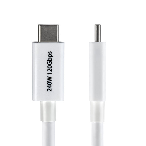 Thunderbolt Cable StarTech.com TBLT5MM50CM240WWH 80Gbps 240W PD 8K 60Hz Male-Male - TBLT5MM50CM240WWH