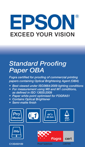 Epson Standard Proofing, 44" x 30.5m, 250 g/m² large format media