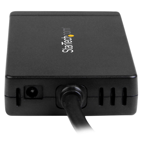 3-Port USB 3.0 Hub with Gigabit Ethernet USB-C Black