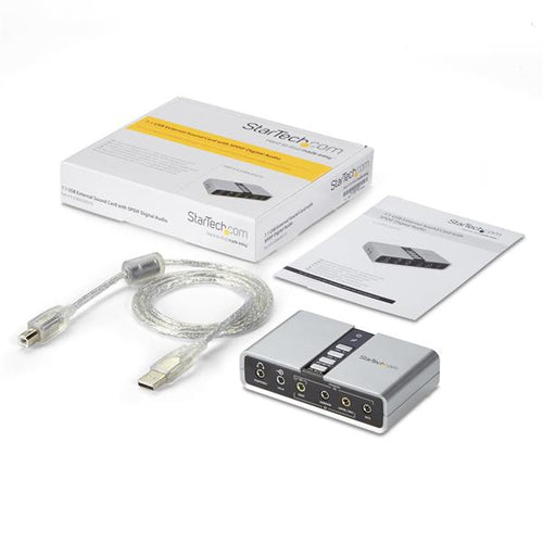 USB Audio Adapter StarTech.com ICUSBAUDIO7D 7.1 SPDIF Digital Audio 16 Bit - ICUSBAUDIO7D