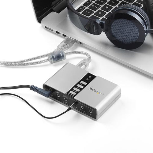 USB Audio Adapter StarTech.com ICUSBAUDIO7D 7.1 SPDIF Digital Audio 16 Bit - ICUSBAUDIO7D