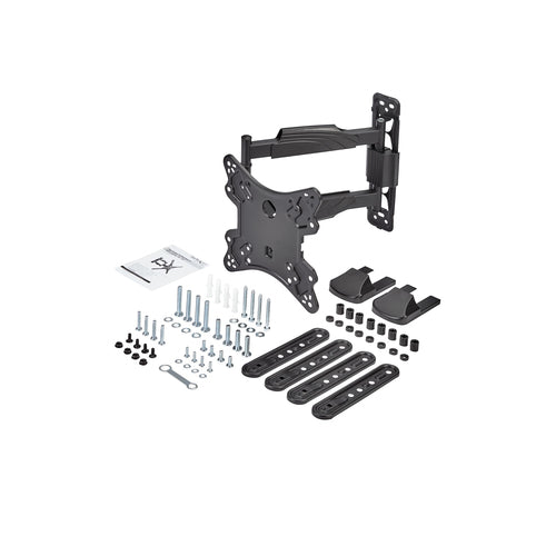 Full Motion TV Wall Mount 32-55 Inch VESA 400x400mm Adjustable Tilt Swivel Arm Bracket