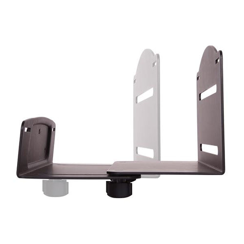 Adjustable Wall-Mounted CPU Holder - Universal Steel Vertical Design, 10 kg Capacity, Black