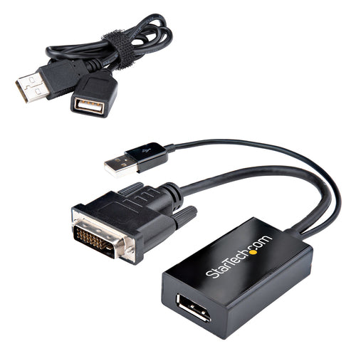 DVI to DisplayPort Adapter StarTech.com DVI2DP2 USB Power 1920x1200 - DVI2DP2
