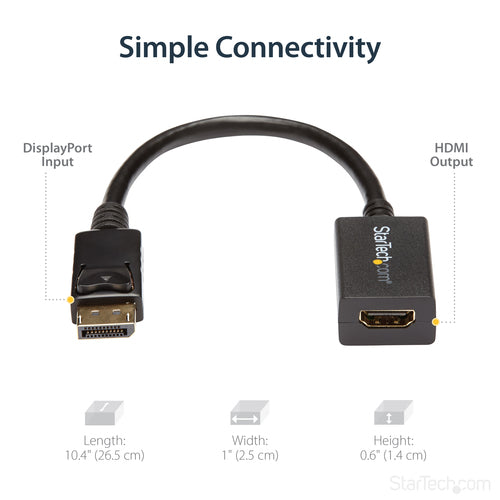 Video Cable Adapter StarTech.com DP2HDMI2 DisplayPort to HDMI 1080p