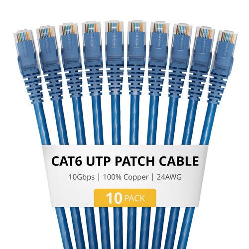 StarTech.com CAT6UTP3FTBL10PK networking cable
