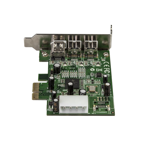FireWire Card Adapter StarTech 3 Port PCI Express PCIe 1.1 Low Profile