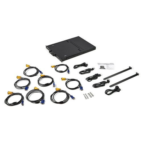 StarTech.com RKCONS1708K 8 Port Rackmount KVM Console - 17" LCD Monitor