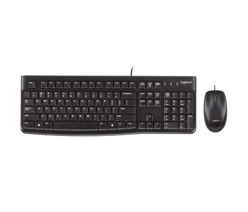 Logitech MK120 Wired USB Keyboard and Mouse QWERTZ Black