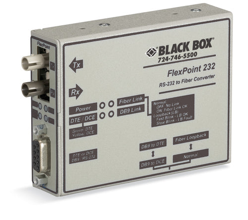 Black Box Flexpoint Async RS232 network media converter