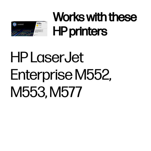Printer Consumable HP 508A Yellow Original LaserJet 5000 Pages - CF362A