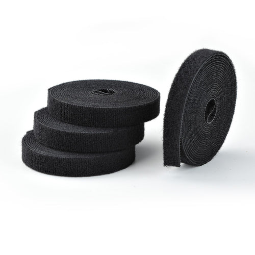 Cable Organizer StarTech.com HKLP15054PK 15ft 4-Pack 0.5in Wide Reusable Black - HKLP15054PK