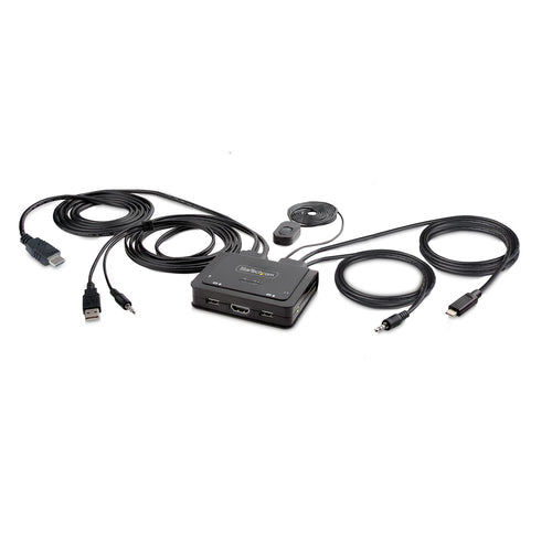 KVM Switch StarTech.com C2-H46-UAC-CBL-KVM 2-Port 4K 60Hz USB-C HDMI - C2-H46-UAC-CBL-KVM