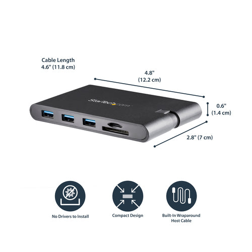 USB-C Multiport Adapter StarTech DKT30CHVSC 4K HDMI 100W Power Delivery