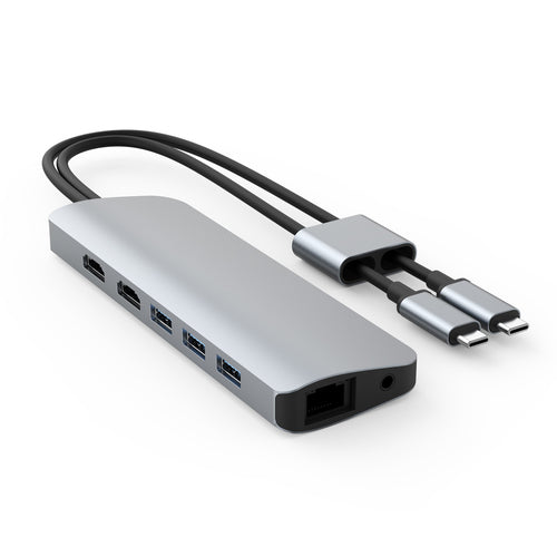 HYPER HD392-SILVER laptop dock/port replicator