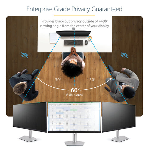 Display Privacy Filter StarTech 23.8 Inch Blue Light Reducing Frameless Matte/Glossy
