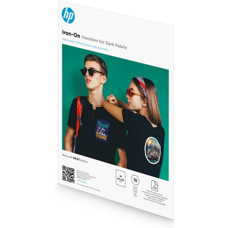 HP Iron-On Transfers for Dark Fabric A4 (210 x 297 mm) 10 sheets
