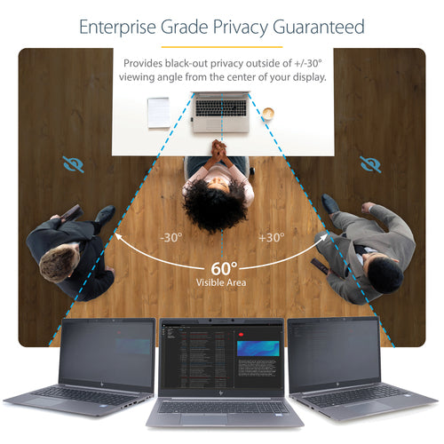 Laptop Privacy Screen for 15.6 Inch Notebook Magnetic Removable Blue Light Reducing Filter