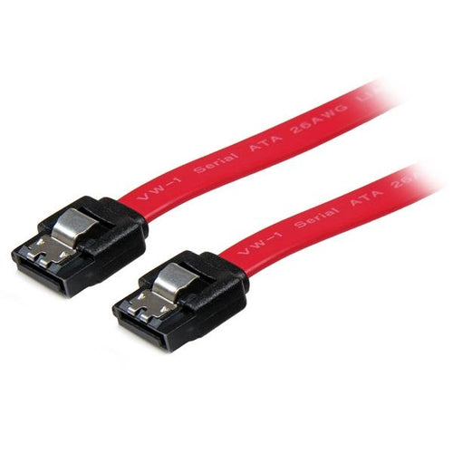 SATA Cable StarTech.com LSATA8 8-Inch Latching Red SATA III 7-Pin Male
