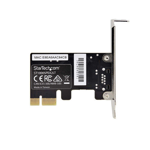 Network Adapter StarTech.com ST1000SPEX2LT 1-Port Gigabit PCIe Low-Profile 1000Mbit/s Internal - ST1000SPEX2LT