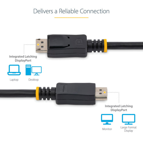 DisplayPort Cable StarTech.com DISPL2M 4K VESA Certified 2m Male-Male - DISPL2M